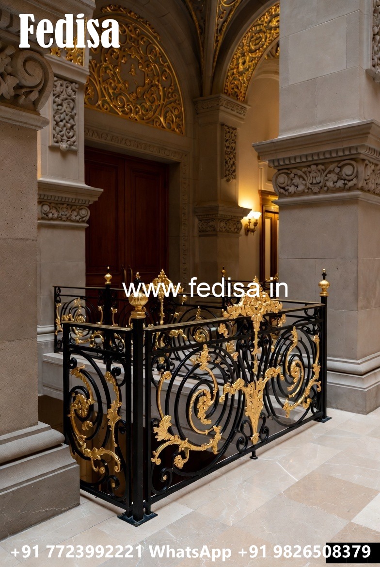 Luxury Brass Railing Design For Modern Villas Glass Railing Design For Terrace