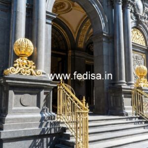 Antique Brass Staircase Railing With Classic Finish Staircase Steel Grill Design