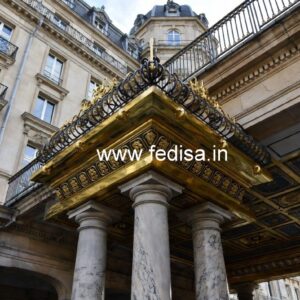 Decorative Brass Balcony Railing With Artistic Work Designer Handrails