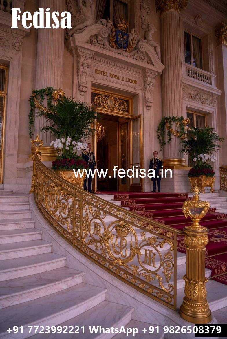 Designer Brass Balcony Railing For Stylish Homes Lohe Ka Railing Design