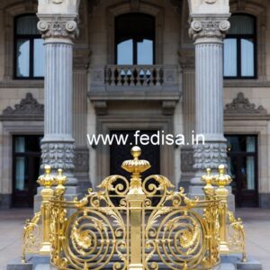 Luxury Brass Handrail Design For Modern Homes Front Iron Railing Design