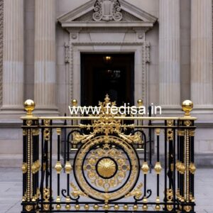 Designer Brass Handrail For Premium Staircases Modern Rod Iron Railing