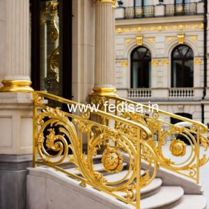 Brass Railing Design With High-end Finish Steel Railing Design And Price