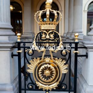 Designer Brass Staircase Railing For Luxury Homes Aluminum Balcony Grill Design
