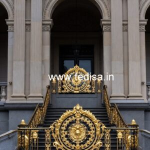 Brass Balcony Railing Design For Modern Homes Tubular Handrail Design