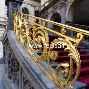 Traditional Brass Railing Design With Carving Work Railing Design Modern