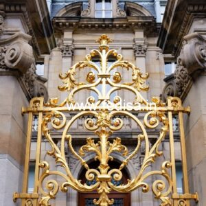 Decorative Brass Railing Design With Floral Patterns Ss Roof Railing Design
