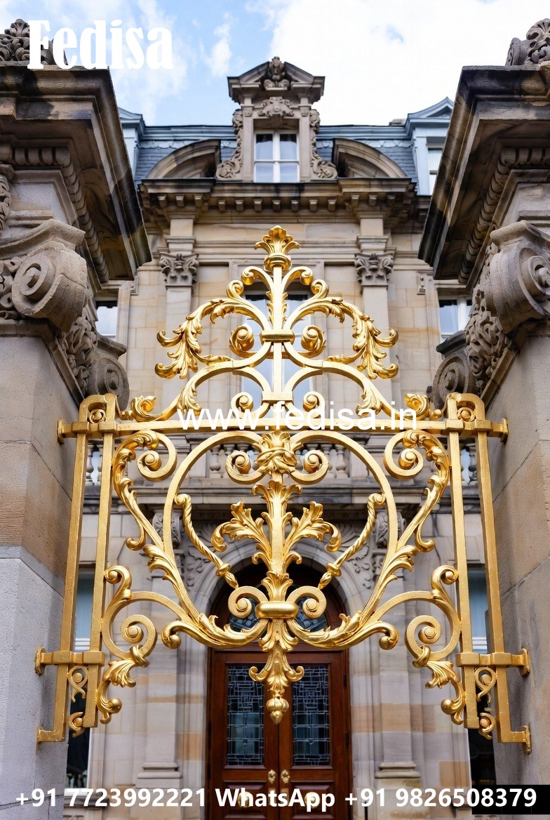 Decorative Brass Railing Design With Floral Patterns Ss Roof Railing Design