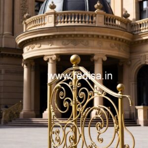 Stylish Brass Railing Design For Interior Decor Modern Steel Stair Railing