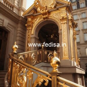 Decorative Brass Stair Railing For Villas Small Railing Design
