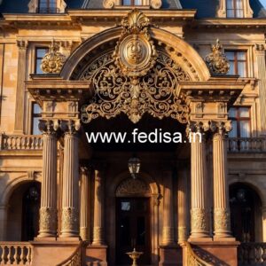 Elegant Brass Balcony Railing With Designer Look Railing Metal Design