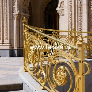 Custom Brass Railing Design For Staircases House Terrace Railing Design