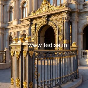 Brass Balcony Railing With Artistic Work Balcony Grill Design Latest