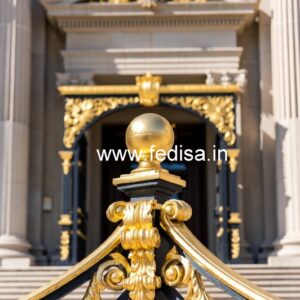 Luxury Brass Railing Design With Gold Finish Sidi Railing Design Glass