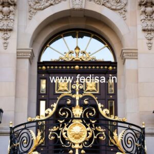 Brass Railing Design With Luxury Finish Modern Glass Railing Design For Balcony