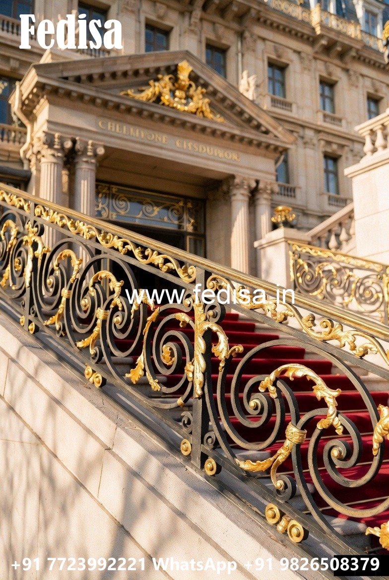 Classic Brass Balcony Railing Inspiration Wooden Staircase Handle Design
