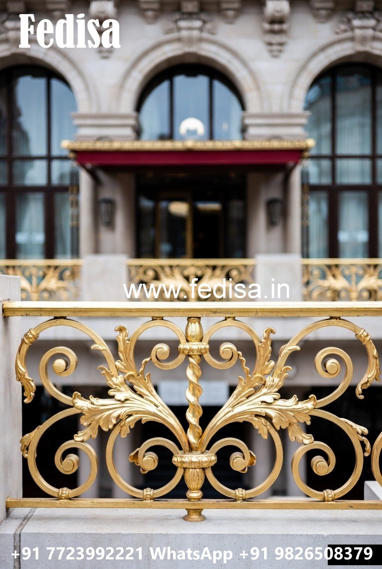 Brass Railing Design For Luxury Villas New Home Railing Design