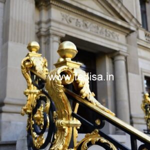 High Quality Brass Balcony Railing For Home Exterior Staircase Wood Railing Design