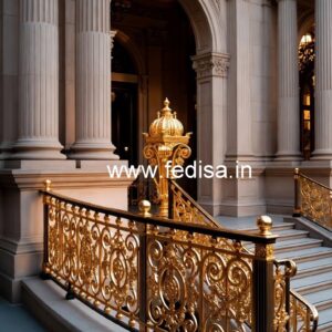 Decorative Brass Stair Railing With Unique Style Railing Design House