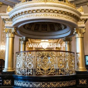 Elegant Brass Railing Design For Modern Villas Ss Sidi Railing