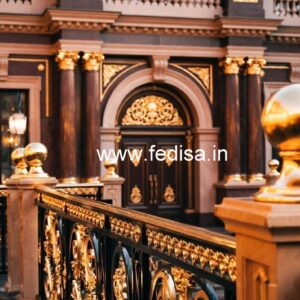 Elegant Brass Railing Design For Interior Projects Chhajje Ki Railing Ka Design