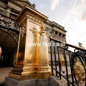 Decorative Brass Handrail With Artistic Detailing Lakdi Ki Railing Ki Design