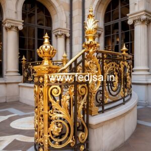 Antique Brass Handrail Design For Classic Interiors Stainless Steel Railing Design With Glass