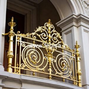 Premium Brass Staircase Handrail Collection Roof Balcony Railing Design