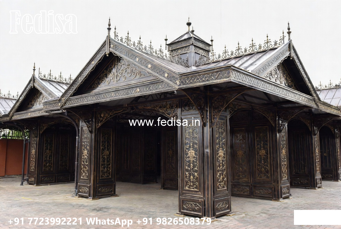 Modern Steel Car Parking Shed Design for Villas No-0019