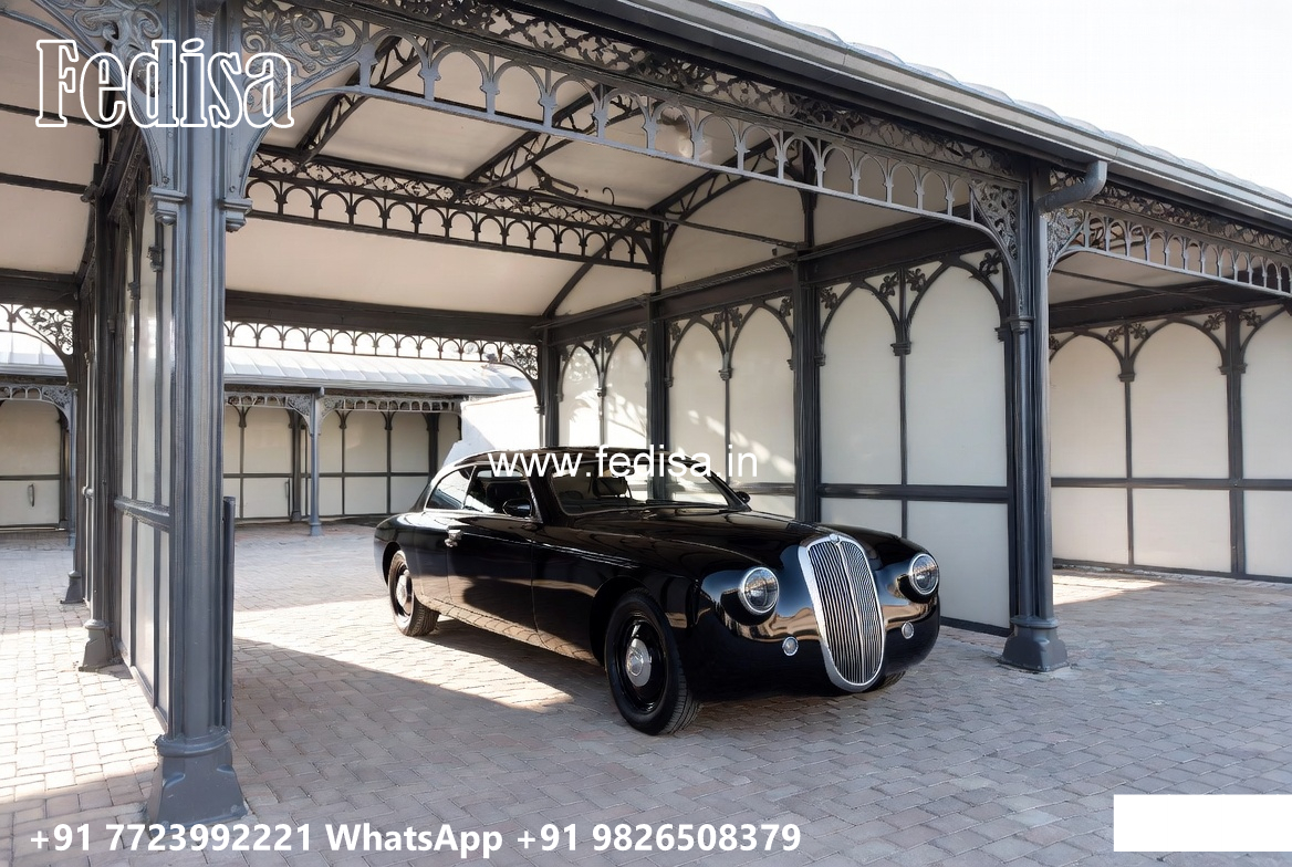 Car Parking Shed Design with Contemporary Roof Patterns No-0028