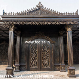 Elegant Car Parking Shed Design with Modern Features No-0053
