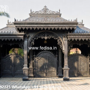 Car Parking Shed Design for Elegant Residential Exterior No-0109