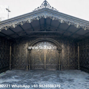 Beautiful Car Parking Shed Design for Villa Entrance No-0140