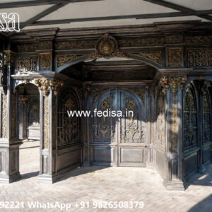 Modern Car Parking Shed Design with Elegant Structural Lines No-0144