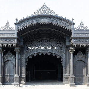 Car Parking Shed Design with Elegant Roof Detailing No-0172