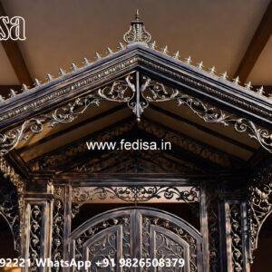 Elegant Car Parking Shed Design with Contemporary Roofing No-0182