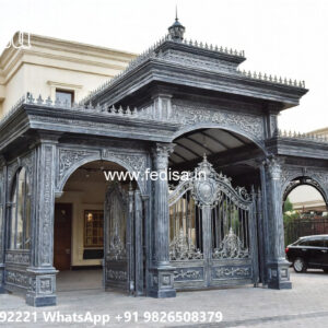 Stylish Car Parking Shed Design with Contemporary Exterior Lines No-0238