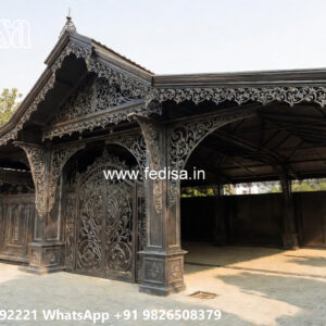 Car Parking Shed Design with Modern Luxury Detailing No-0242