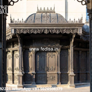 Luxury Car Parking Shed Design with Decorative Roof