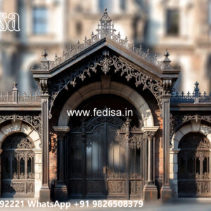Beautiful Luxury Car Parking Shed Design for Modern Villas No-0362