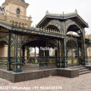 Modern Luxury Car Parking Shed Design with Decorative Roof No-0378