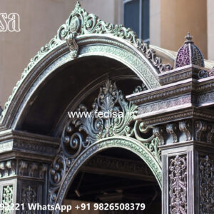 Luxury Car Parking Shed Design with Attractive Exterior Layout No-0387