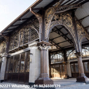 Luxury Car Parking Shed Design with Stylish Architectural Finish No-0408