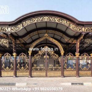 Luxury Car Parking Shed Design with Stylish Decorative Concepts No-0446