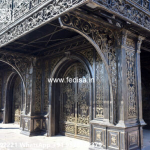Luxury Car Parking Shed Design with Decorative Lighting Features No-0464