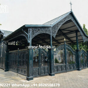 Luxury Car Parking Shed Design with Beautiful Modern Roofing No-0495