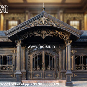 Stylish Iron Car Parking Shed Design with Modern Appeal