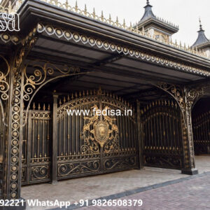 Iron Car Parking Shed Design with Elegant Covered Area No-0551