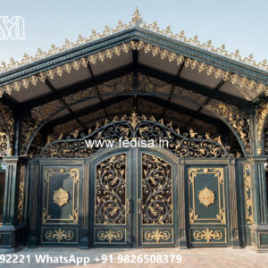 Contemporary Iron Car Parking Shed Design for Dream Homes No-0552