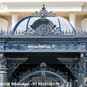 Attractive Iron Car Parking Shed Design with Steel Columns No-0561